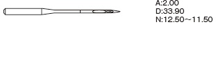 Игла Organ Needles DPx5 № 80/12