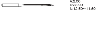 Игла Organ Needles DPx5 SPI (134SPI / 135x5SPI) №  75/11