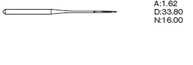 Игла Organ Needles DBx1 S №  80/12
